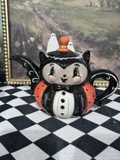 Johanna Parker By Transpac Halloween 2026  Vampire Bat Teapot With Lid NEW