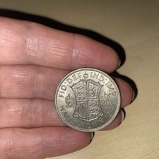 Uk 1/2 Crown 1944 Great Britain George VI