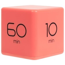 Cube Timer Coral , Timers Cube Flip Block Timers Productivity Gravity Sensor...