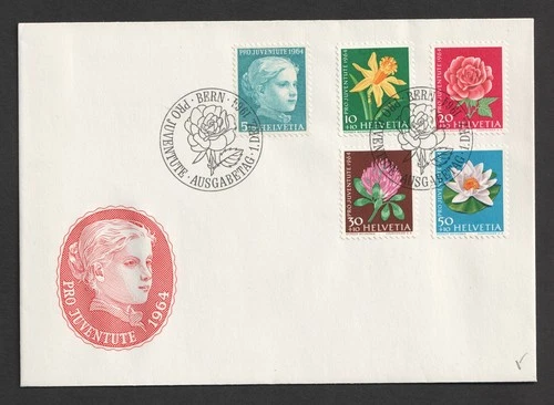 1964 Switzerland Pro Juventute. Flowers FDC. Bern First Day Cover