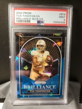 PSA 9 MINT 2022 PANINI PRIZM BRILLIANCE BLUE ICE TUA TAGOVAILOA 19/99 NO. B-19