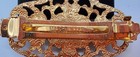 Vintage 1928 Brand Hair Clip Barrette Gold Filigree Faux Pearl Made In France — photo 4