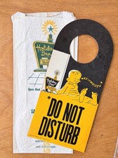 1950s Holiday Inn Do Not Disturb Door Sign/Hanger Holiday Press Mfs Form 200 NOS