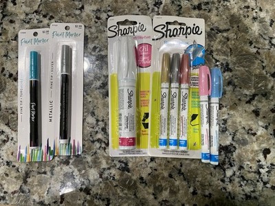 Lot Of 8 Sharpie And Unbranded Paint Pens Fine/Extra Fine Tips Sealed