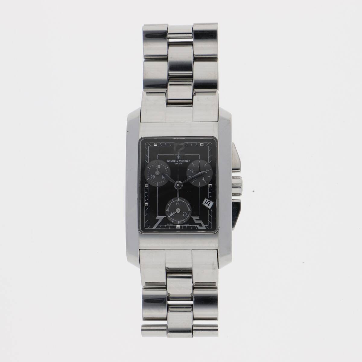 Baume & Mercier 65341 Hampton Black Quartz Watch Chronograph