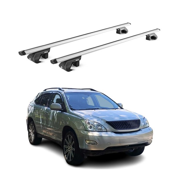 DachträGer GrundtäGer FüR Lexus RX 2003-2015 5 TüR 90Kg Alu Silber 2 Tlg ABE-image