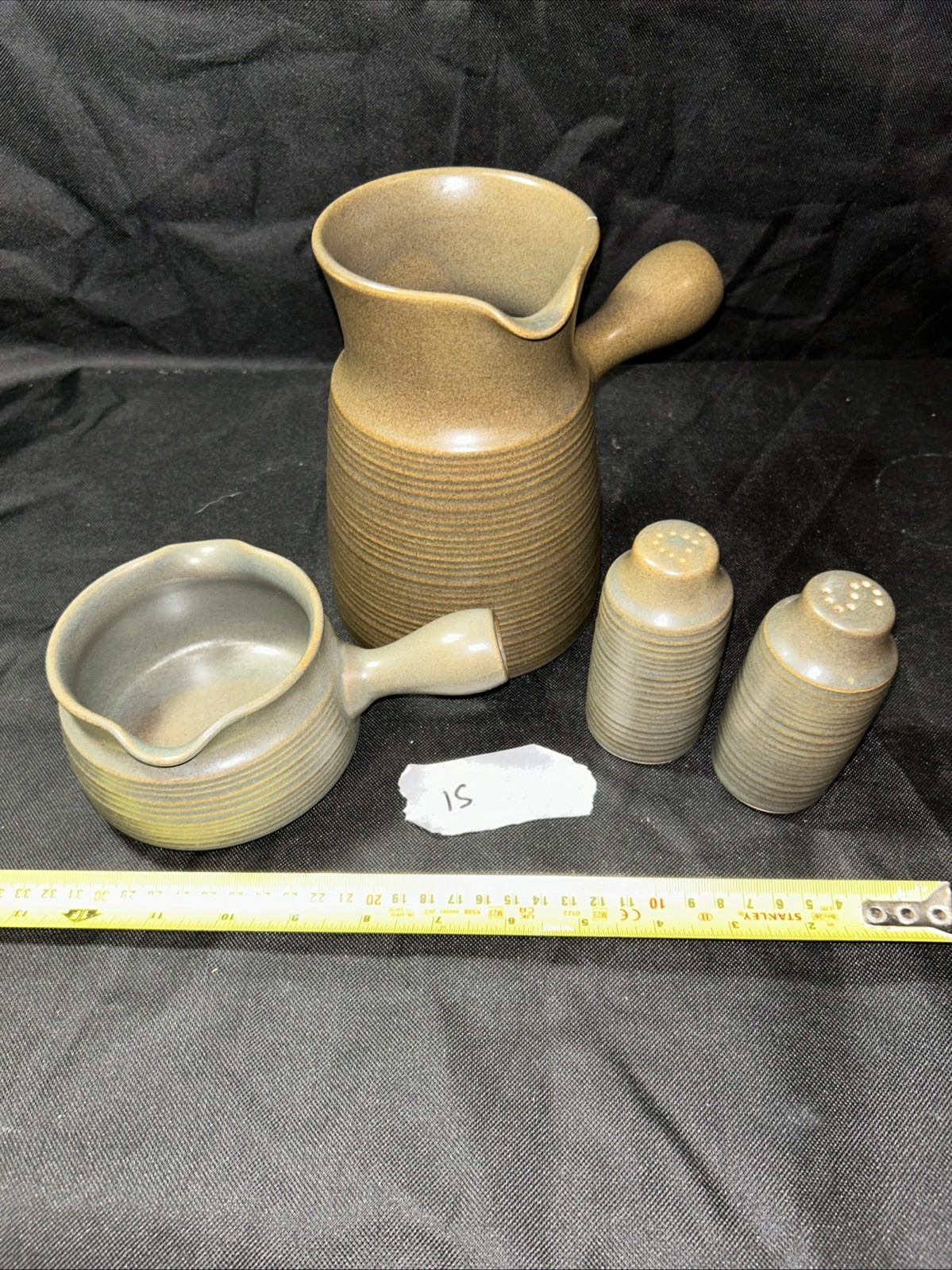 Denby / Langley  4 peice lot , 2 shakers 2 jugs