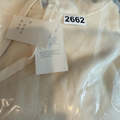 A New Day Pullover Damen 3X Creme Strickpullover mit Kapuze Langarm Neu mit Etikett - Bild 9 von 9