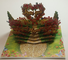 Butterflies Pop-Up Card 3D Greeting Card Birthday Mother's Day Approx. 8''x6''