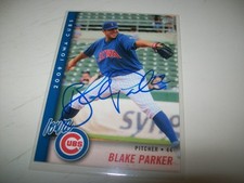 2009 MULTI-AD SPORTS BLAKE PARKER AUTOGRAPH SIGNED AUTO IOWA CUBS