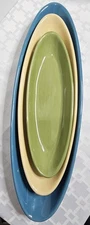 Pottery Barn 3 Pc Nesting Multi Colored Serving Dishes/54