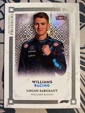 2023 Topps Eccellenza Formula One Prodigio Williams Racing Logan Sargeant RC