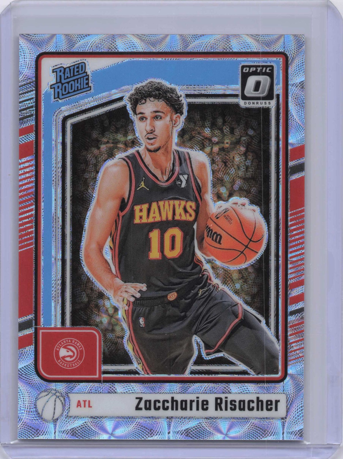 2024-25 Donruss Optic #268 Zaccharie Risacher Premium Box Set #/249