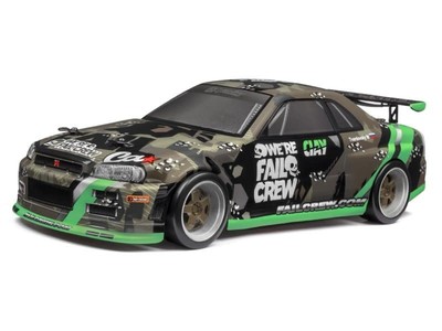 HPI120166  Fail Crew Nissan Skyline R34 GT-R Painted Body (fits 150mm Micro RS4)