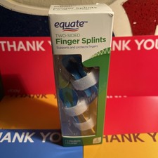 Equate Two-Sided Finger Splints 2 Pack  Supports And Protects Fingers