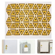  50 Pcs Laser Warning Label Baby Triangle Motorcycle Safety Signs