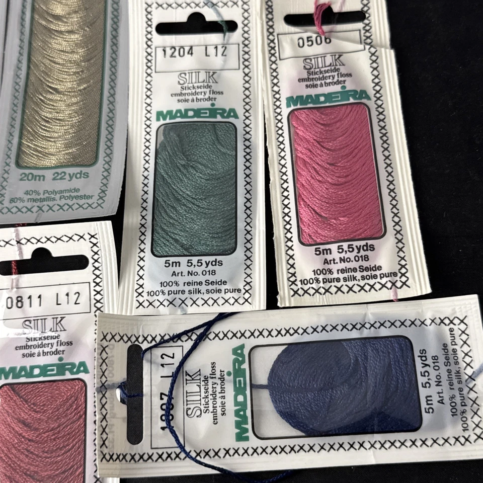 Mixed Lot Madeira  embroidery SILK floss thread  + Metallic & Decora - Image 4 of 4