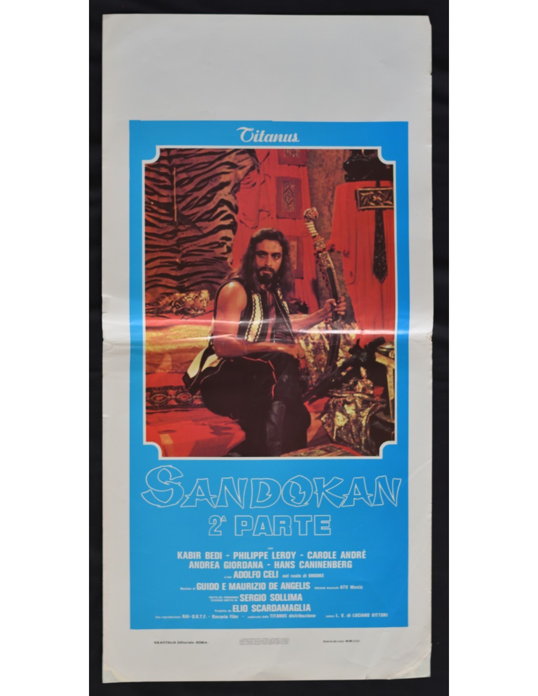 Locandina originale film Sandokan (seconda parte) (1976) - Regia di Sergio Sollima