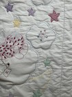 Vintage Handmade Hand Quilted Embroidered Baby Quilt 37x56 baby  #918 — photo 8