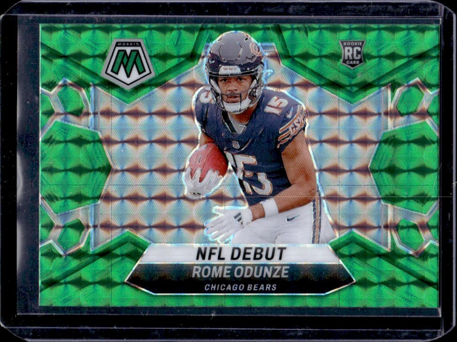 2024 Mosaic Rome Odunze RC Green Prizm Rookie NFL Debut #281 Bears