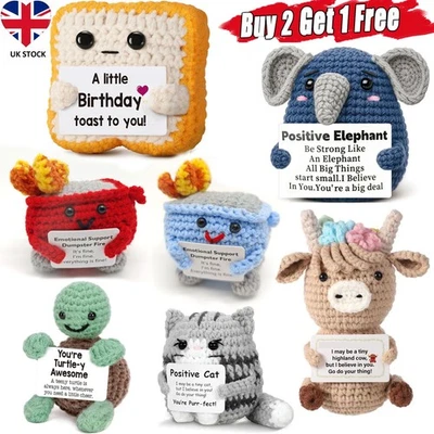 Funny Positive Potato Animal Gift Handmade Crochet Animal Cute Emotional Support