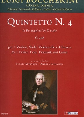 Quintett Nr.4 in D-Dur G.448 Partitur Gitarre, 2 Violinen, Viola und Cello Bocc