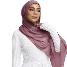 Viscose Hijab Scarf for Women Muslim Cotton Jersey Hijab Head Wrap Scarves Fa...