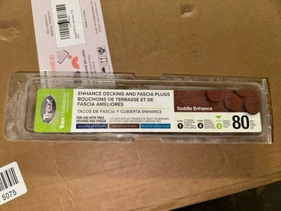 Trex Hideaway Enhance Decking/Fascia Plugs, Saddle Finish, 80 Pack