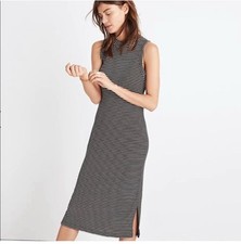Madewell Women’s Sleeveless Striped Midi Dress M