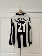 JUVENTUS 1997 1998 ZINEDINE ZIDANE HOME FOOTBAL SHIRT SOCCER JERSEY KAPPA L