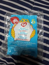 Vintage 1999 Ty Teenie Beanie Babies Rocket the Blue Jay McDonald's Toy 5 New