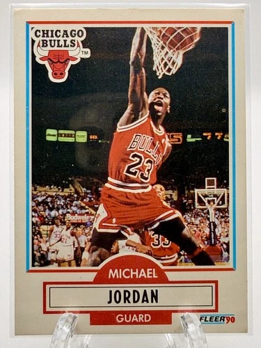 1990-91 Fleer - Michael Jordan #26 No Black Line Above Biographical Information