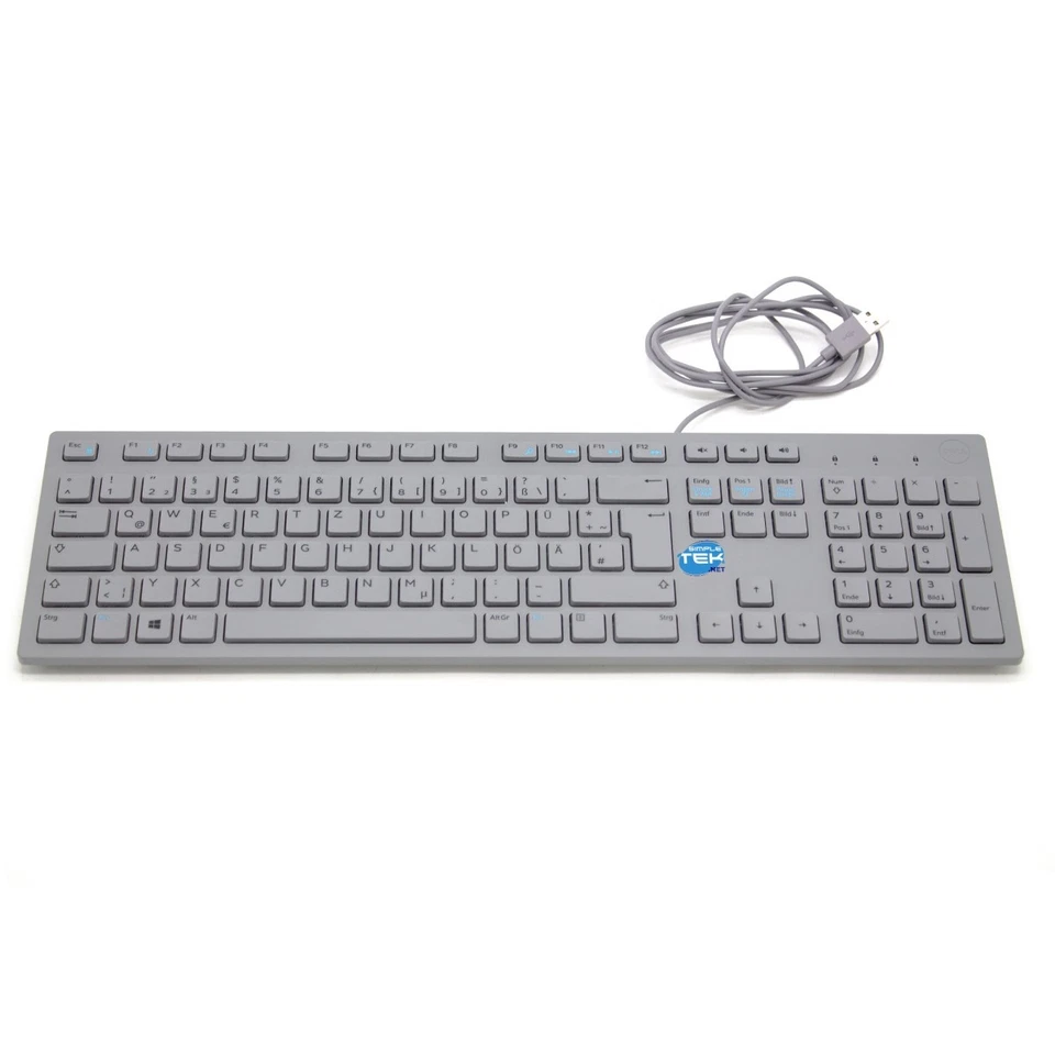 Dell Kb216 Wired Usb Keyboard Qwertz German Layout For Computer Pc - Image 2 of 4