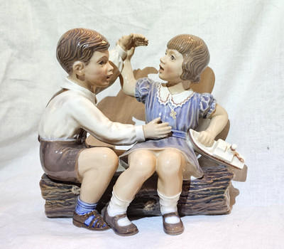 Dahl Jensen Copenhagen Sailor Boy and Girl Fighting 1214 Fact 1st