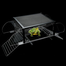 Upgraded Dual Ramp Turtle Basking Platform, Extra Large Fits 125 Gallon 150 Gall