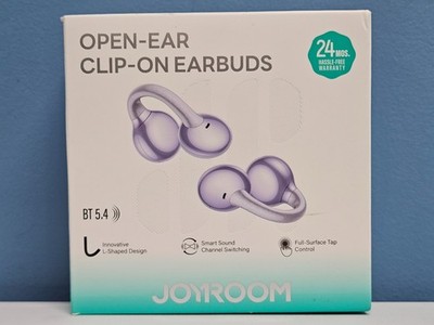 JoyRoom Open-Ear Cip-On Earbuds Purple - Model: JR-OE3 - New & Sealed