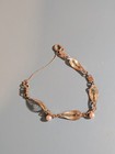 Vintage AMCO 14k Gold Filigree Filled Link Bracelet w/ Cultured Pearls. — photo 1