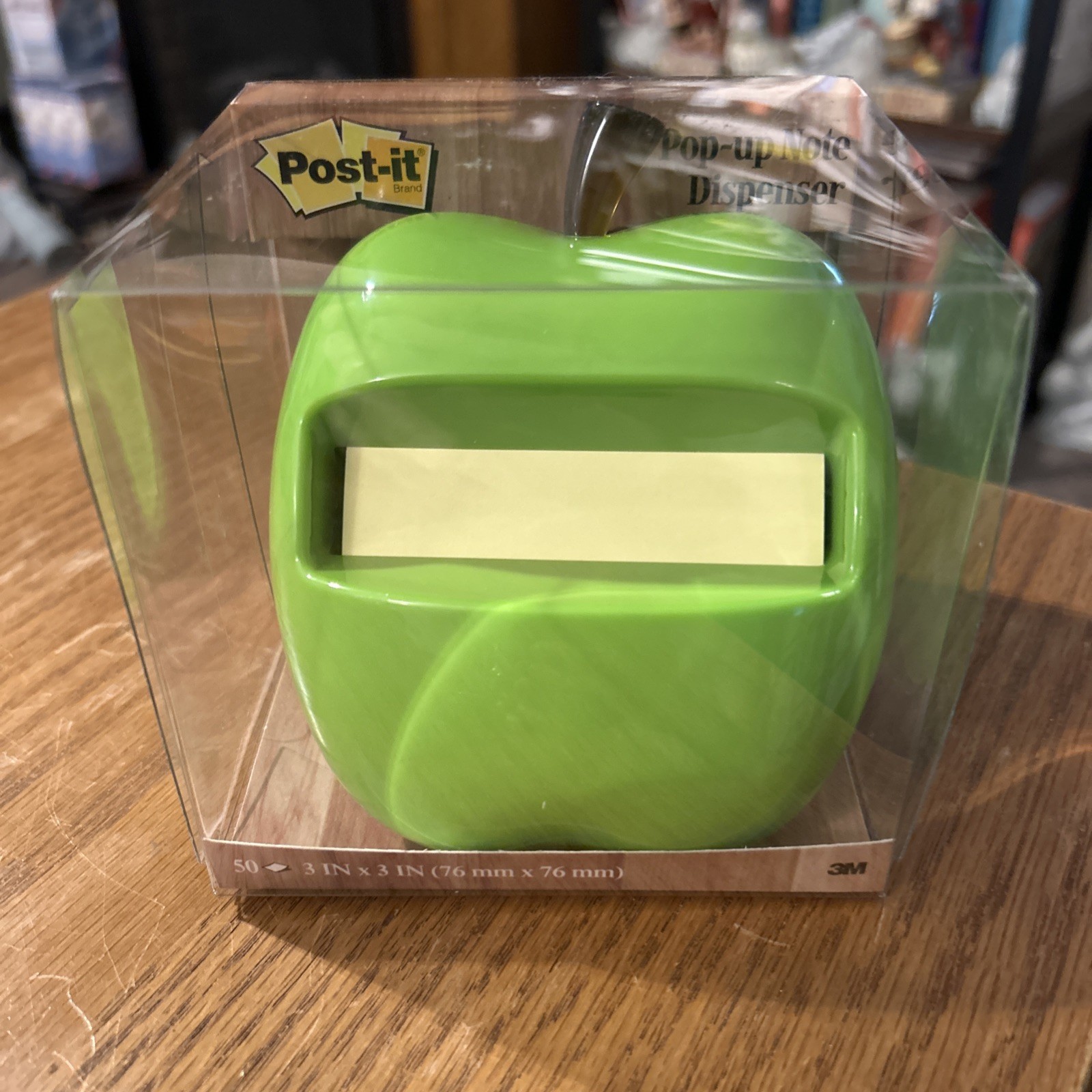 3M POST IT NOTE POP UP DISPENSER GREEN APPLE TEACHER DESK OFFICE BACK TO SCHOOL