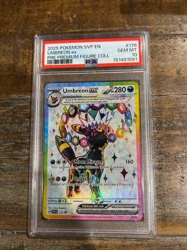 POKEMON 2025 Prismatic Evolutions Premium Coll Promo UMBREON EX #176 PSA 10 Gem