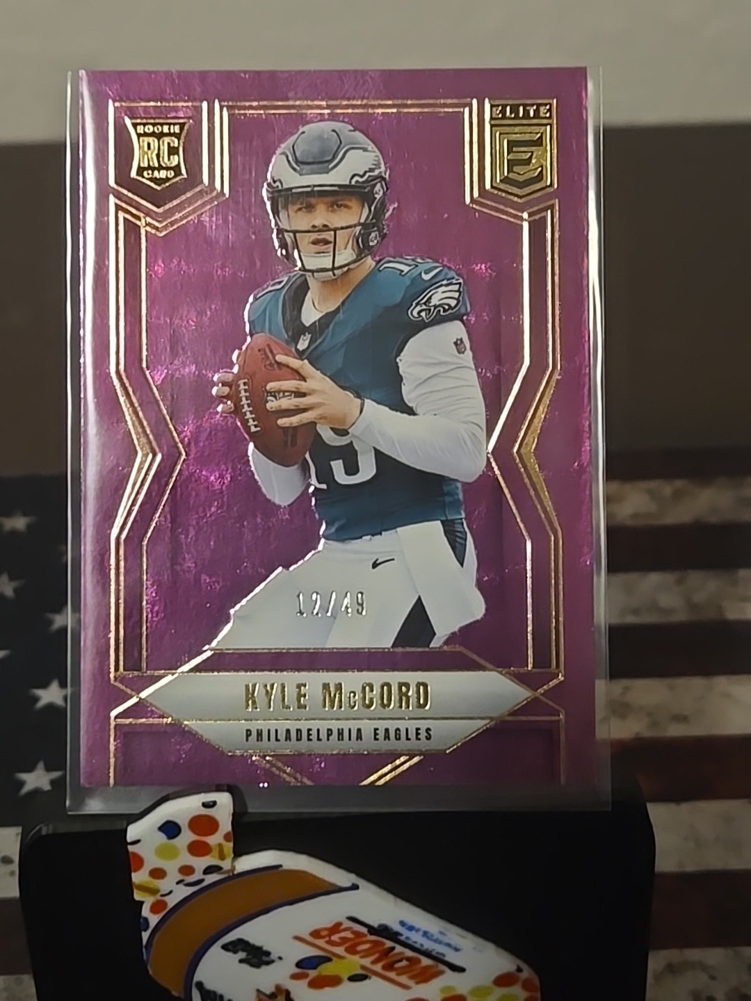 2025 Donruss Elite Kyle Mccord Purple /49 Rookie Eagles RC #171
