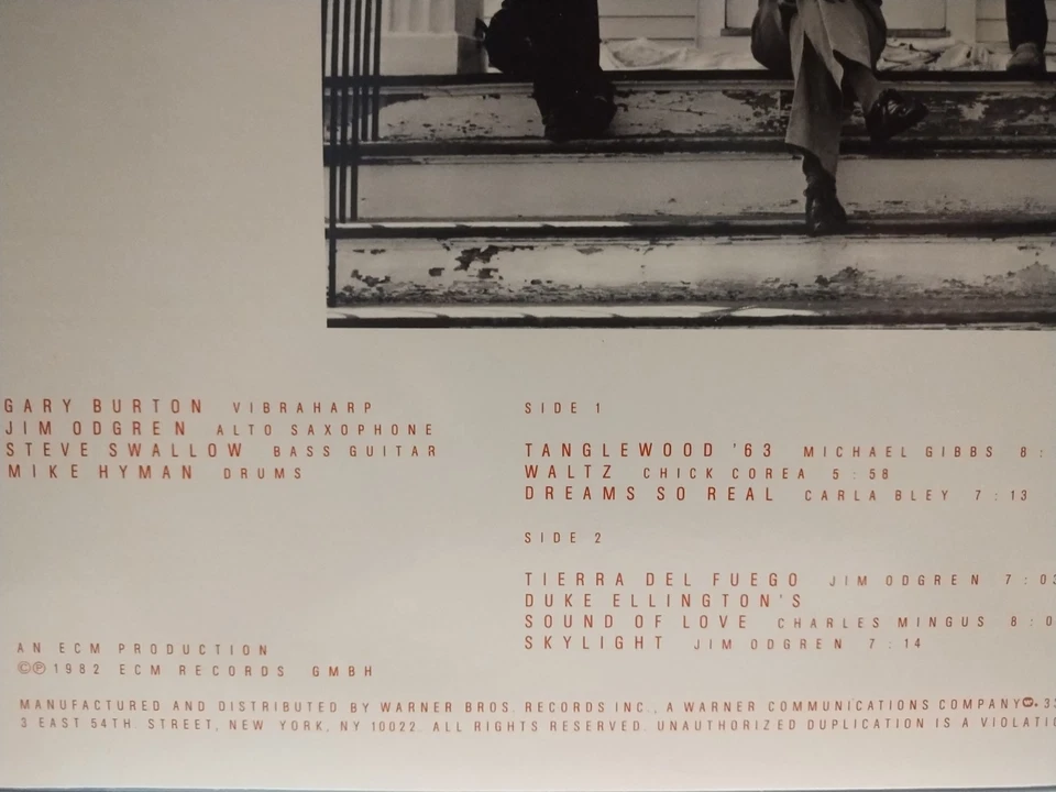 GARY BURTON QUARTET Picture This NM 1ST US PRESS 1982 ECM LP Jazz STEVE SWALLOW - Image 4 of 4
