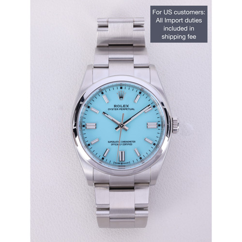 Rolex Oyster Perpetual 126000 36MM Tiffany Blue Dial Box Papers New 2026