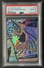 2023-24 Panini Revolution Victor Wembanyama Rookie RC #104 Impact /149 PSA 10