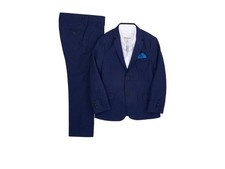 Appaman Boys' Two-Piece Stretchy Mod Suit Big Kid size 10Y Estate Blue