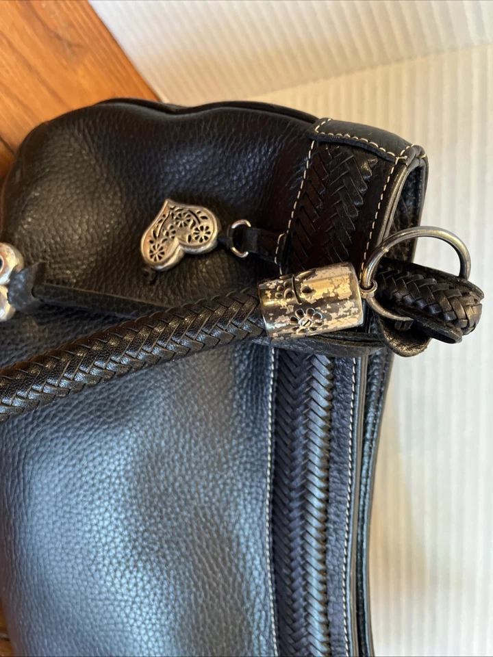 Brighton Women's Black Leather Shoulder Purse - Image 2 of 4