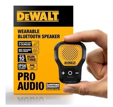 Wearable Bluetooth Speaker Updated Version , Clip-On Wireless Jobsite Pro Water