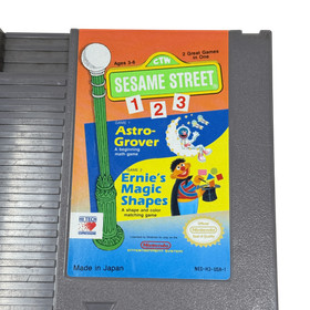 Sesame Street 123 Nintendo NES Video Game Educational Kids Learning