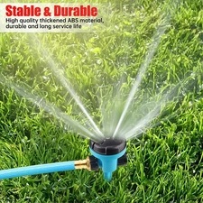 Ground-Stake Rotating Sprinkler - Efficient for Lawn/Garden Irrigation