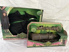 Wicked Elphaba Costume Dress 4-6X 36 Broom Set Jakks Pacific NEW Sealed