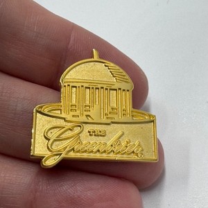 The Greenbrier Resort Springhouse West Virginia Gold Tone Dome Enamel Lapel Pin
